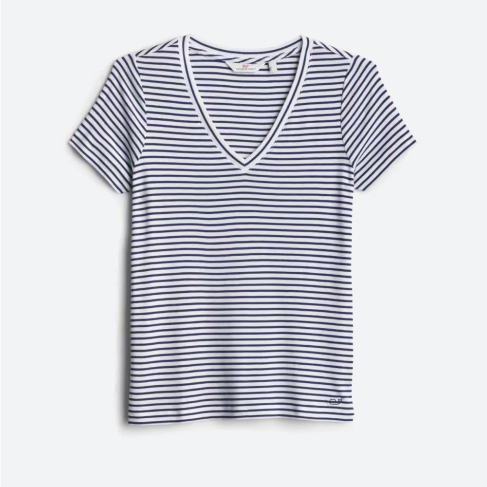 Vineyard Vines Simple V-Neck Knit Tee Size XL